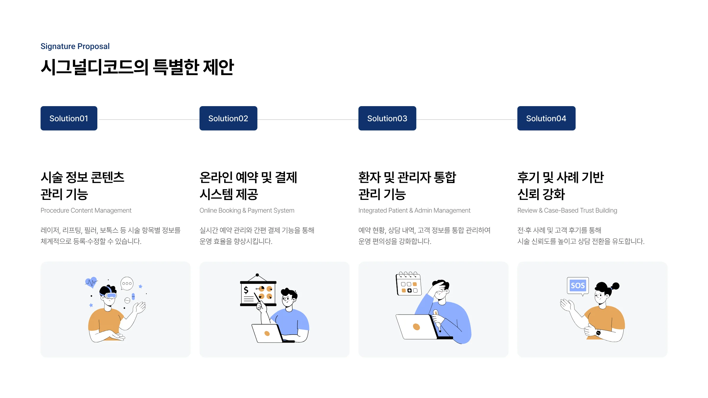 피부과 통합 웹 플랫폼 구축 2페이지
