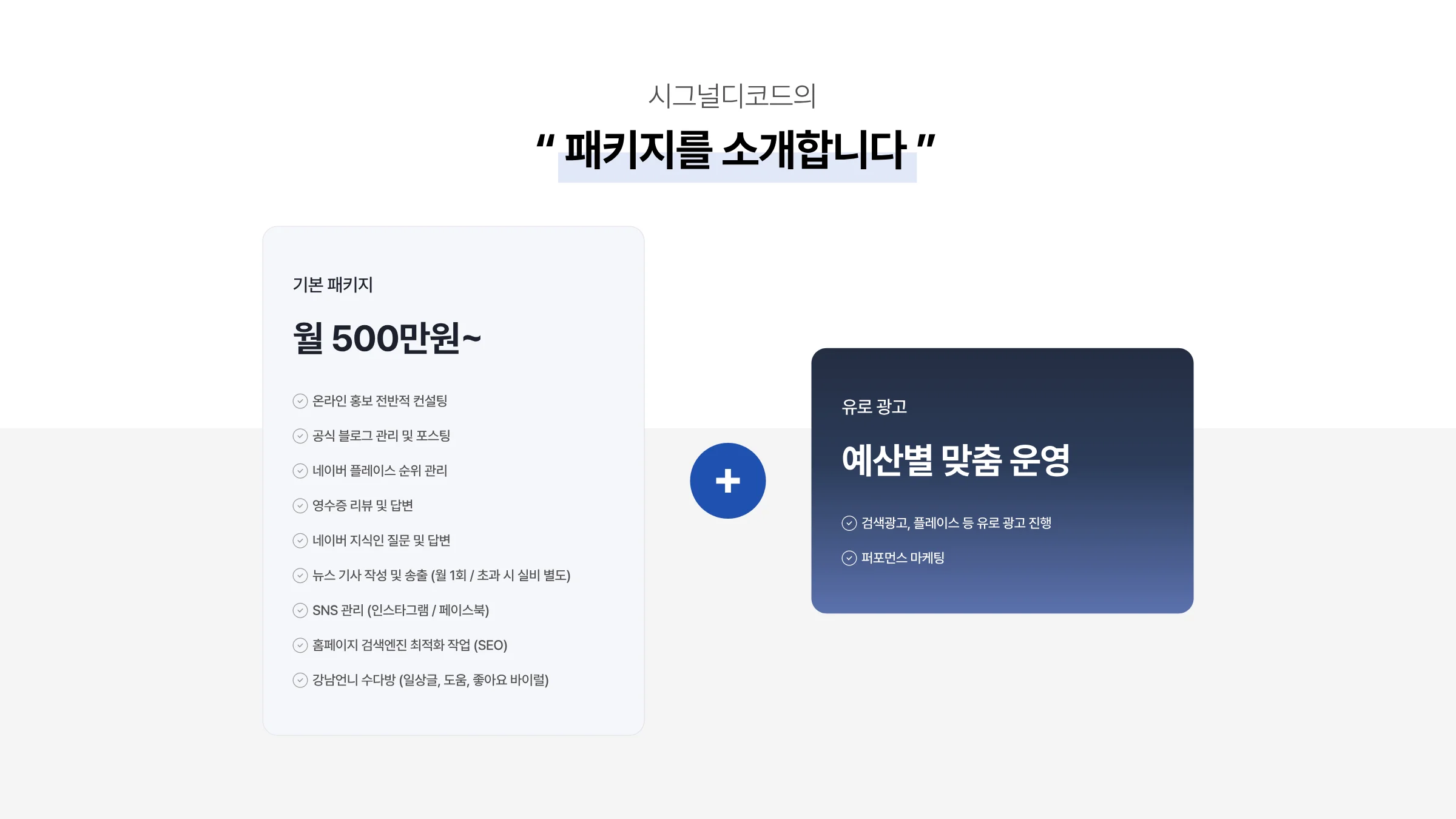 시그널디코드 병원 마케팅 제안서 50페이지